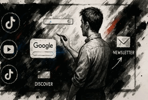 periodista moviendo redes