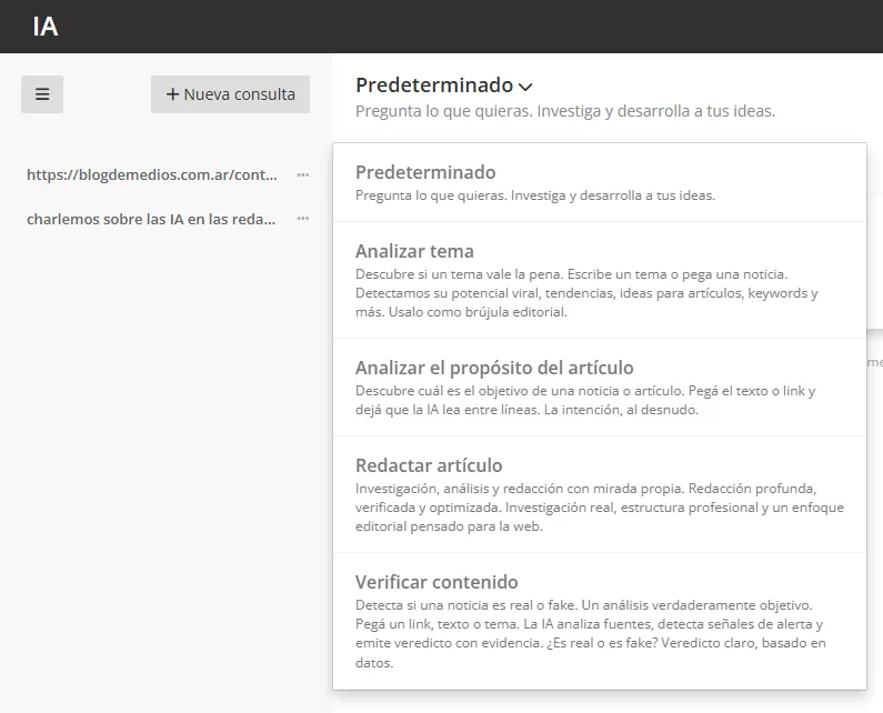 Herramientas de AI en Medios CMS