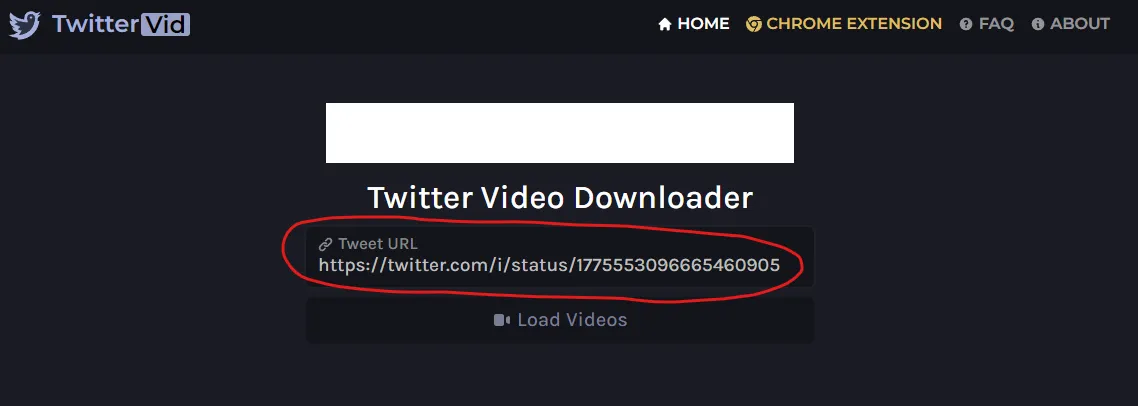 Pegar Twett en TwitterVid