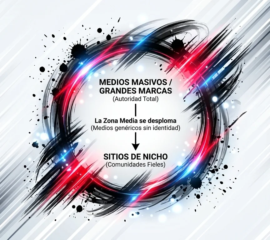 Medios sin identidad se desploman